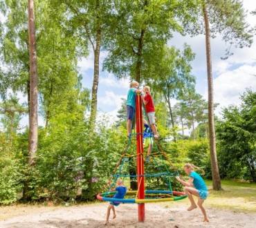 Kinderen op klimrek