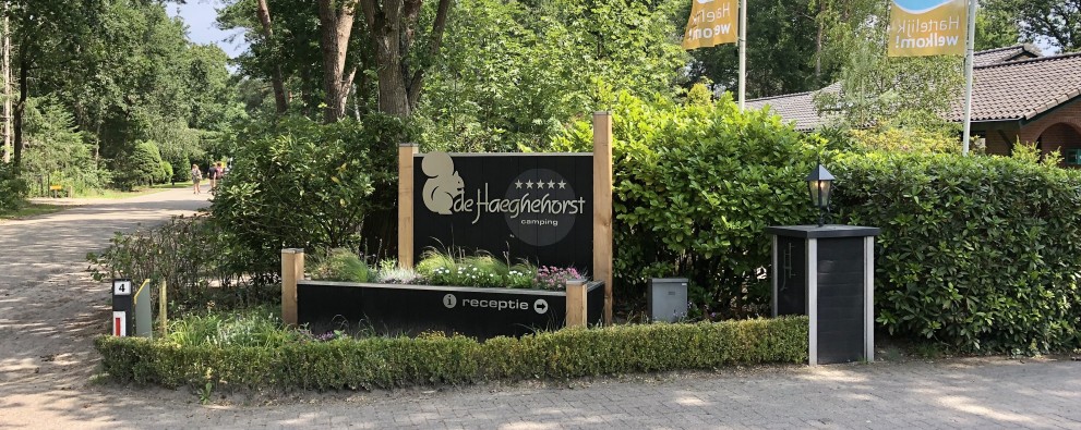 Entree van camping De Haeghehorst